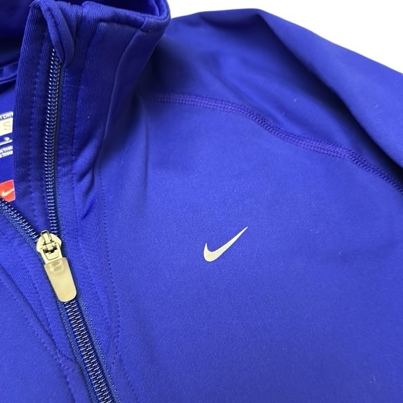 Nike Fit Dry Zip Up Size Small Dark Blue - Picture 3 of 5